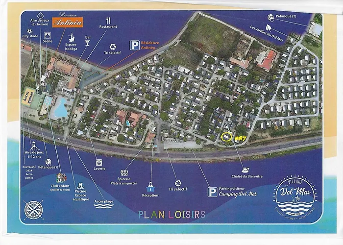 Del Mar 4 Etoiles A Sur Mobil-home Excellence 3ch 2sdb 2wc Au Calme, A 500m Des Plages, Restaurant, Bar, Animations * Argelès-sur-Mer