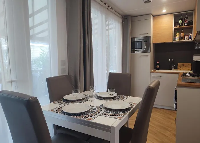 Del Mar 4 Etoiles A Sur Mobil-home Excellence 3ch 2sdb 2wc Au Calme, A 500m Des Plages, Restaurant, Bar, Animations * Argelès-sur-Mer